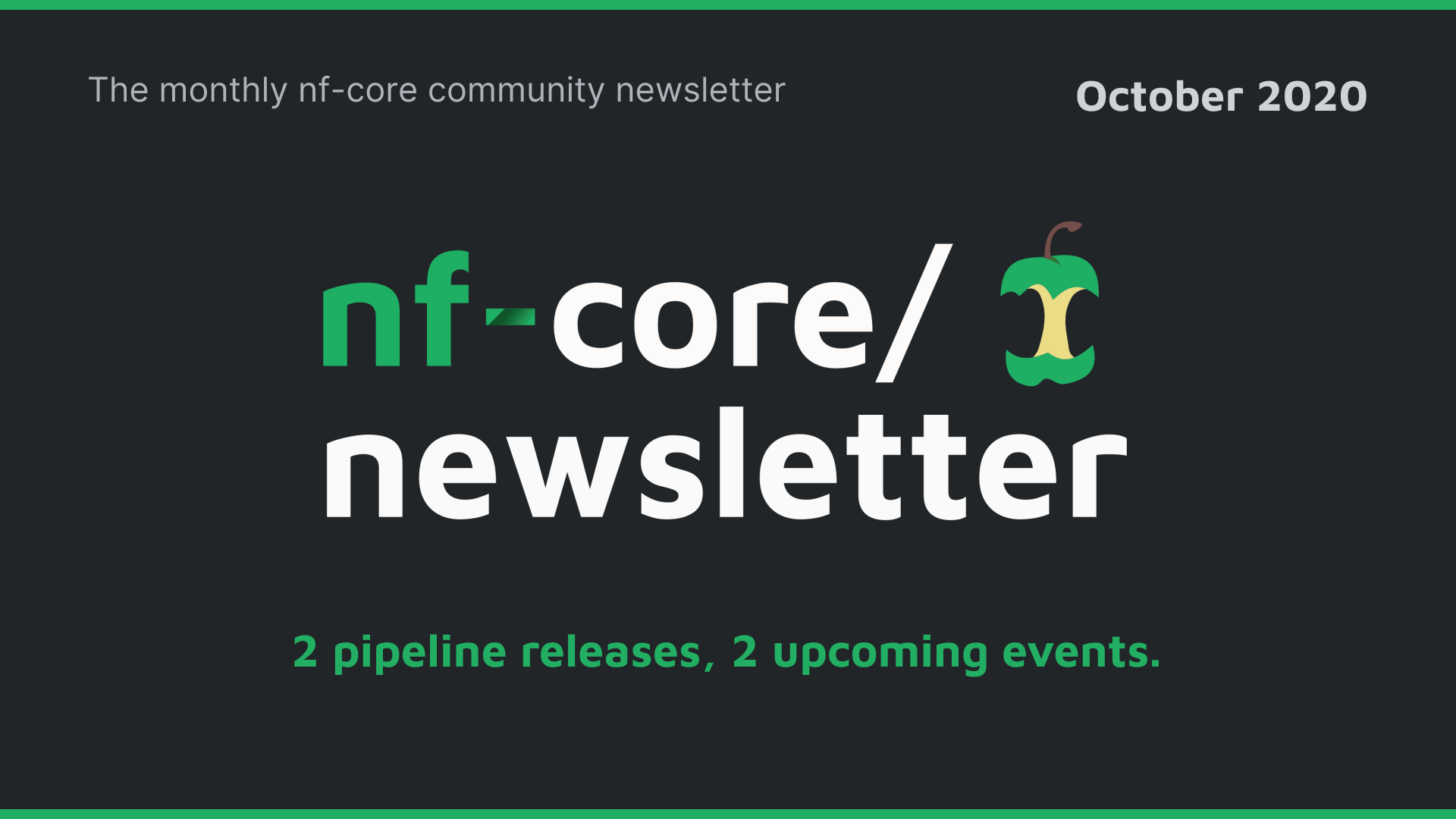 nf-core newsletter — October 2020